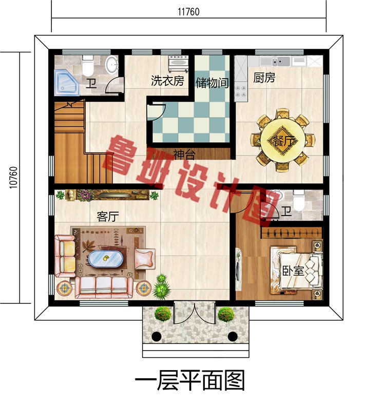 130平方米三层复式别墅自建房设计图，外观精致美观