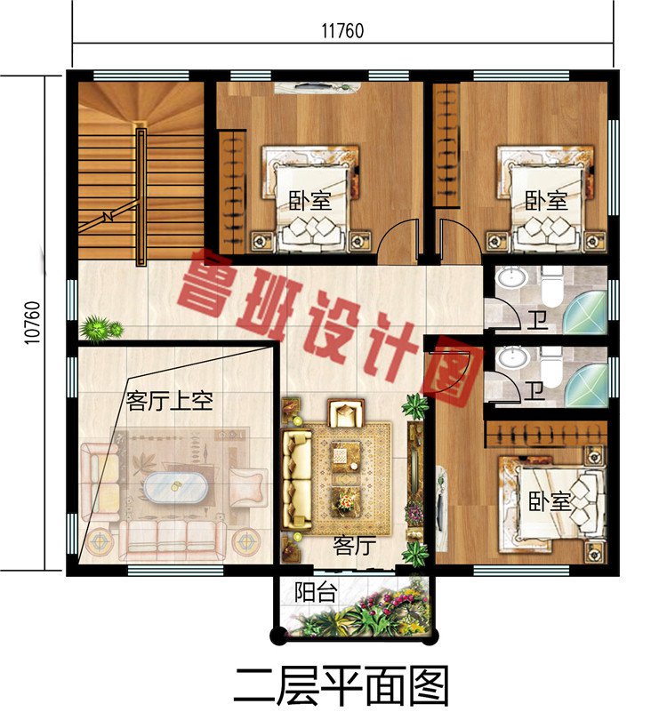 130平方米三层复式别墅自建房设计图，外观精致美观