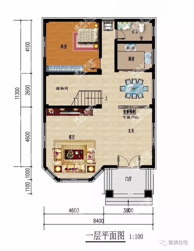 2栋面宽8米多的别墅，宅基地小的学学这样建，效果特别好