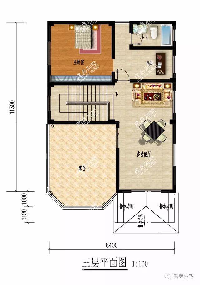 2栋面宽8米多的别墅，宅基地小的学学这样建，效果特别好