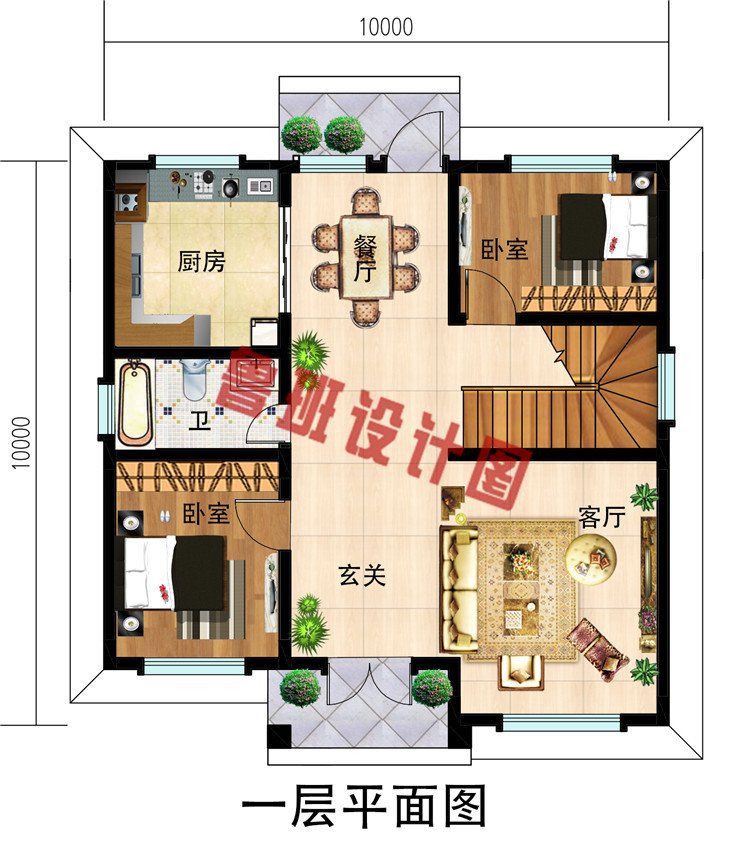 农村18万元二层小楼图，20万内别墅设计图推荐