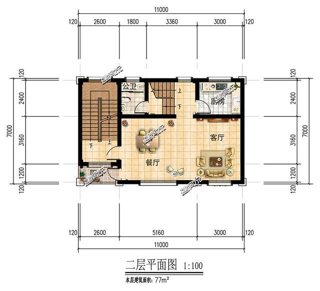 这5款别墅图纸，占地80平，最低20万建一栋，全村都来找你要图纸