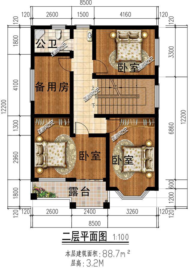 这5款别墅图纸，占地80平，最低20万建一栋，全村都来找你要图纸