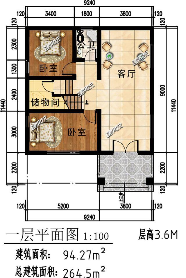 这5款别墅图纸，占地80平，最低20万建一栋，全村都来找你要图纸