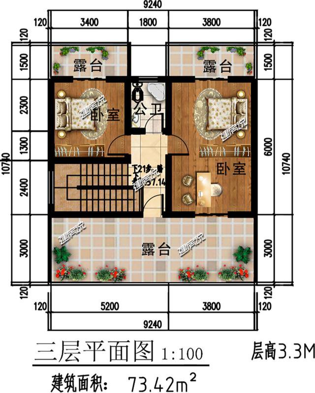 这5款别墅图纸，占地80平，最低20万建一栋，全村都来找你要图纸