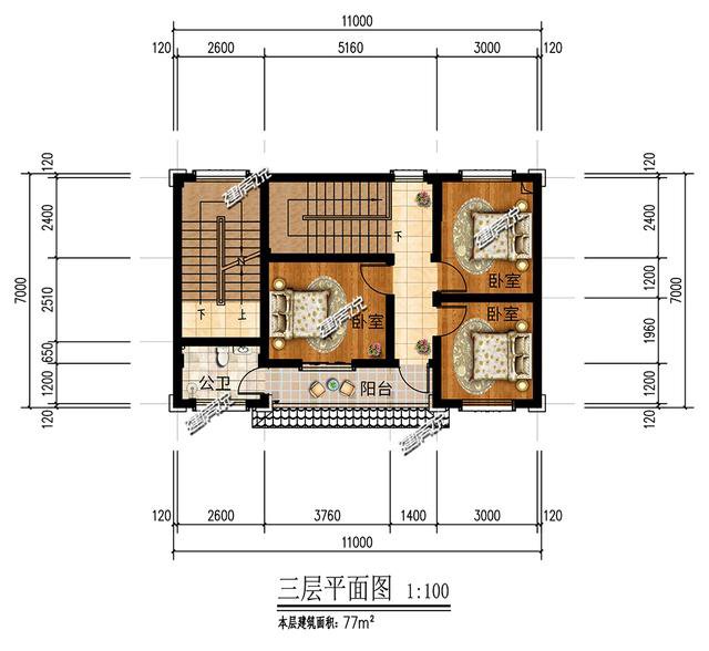 这5款别墅图纸，占地80平，最低20万建一栋，全村都来找你要图纸