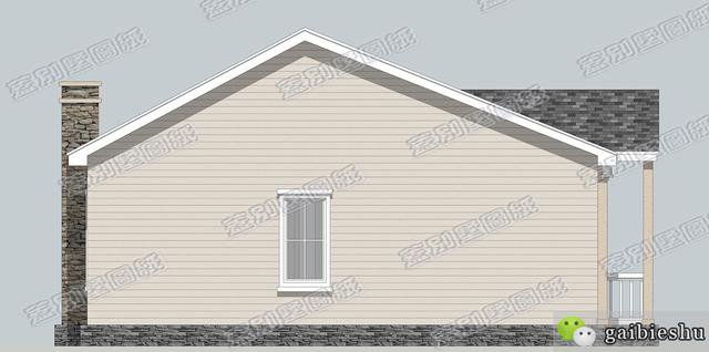 12.9×10.2米一层房屋设计图，带4卧室，简单单方，造价低