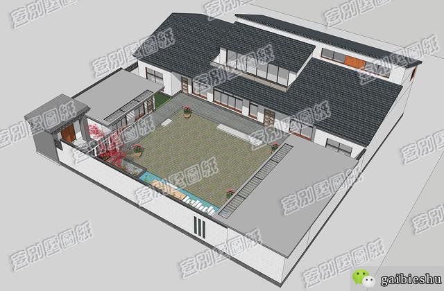 38万浙江林颖二层三合院，7卧室+带商铺，少见的设计风格