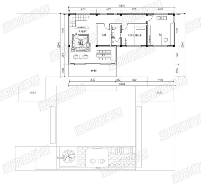 38万浙江林颖二层三合院，7卧室+带商铺，少见的设计风格