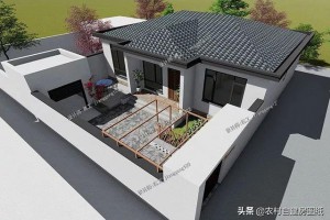 5款一层农村别墅效果图，充满浓浓的生活气息。