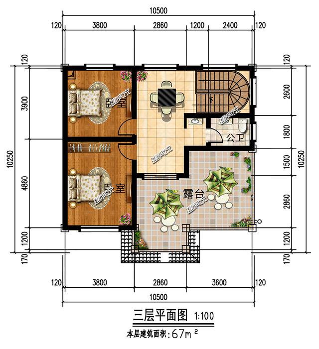 3款120平的别墅图纸，26万建一栋，简直捡到宝了