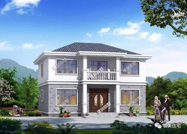 我家的别墅建好啦！两层毛坯加外装不到30万，邻里乡亲都来祝贺