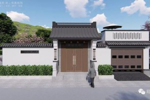 新中式庭院别墅设计效果图，独属东方的优雅韵味。