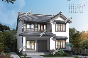 农村中式别墅设计效果图，经典不衰，越住越有韵味。