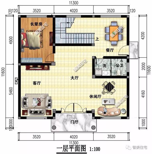 开间11-12米间的农村别墅，第一栋有八个卧室，第二栋很欧范