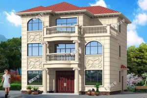 11-12米农村自建别墅方案，卧室数量多，满足自家的居住需要。