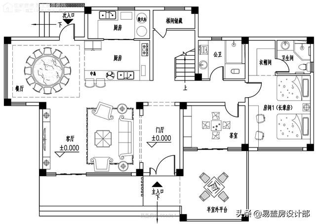 三层现代风格独立别墅，盖房不怕没图纸了