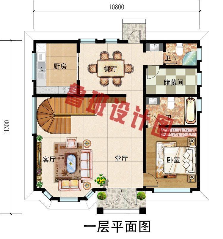 25万左右农村三层别墅房屋设计图，外观大气上档次，实用舒适