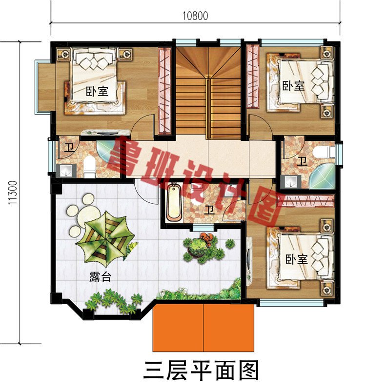 25万左右农村三层别墅房屋设计图，外观大气上档次，实用舒适