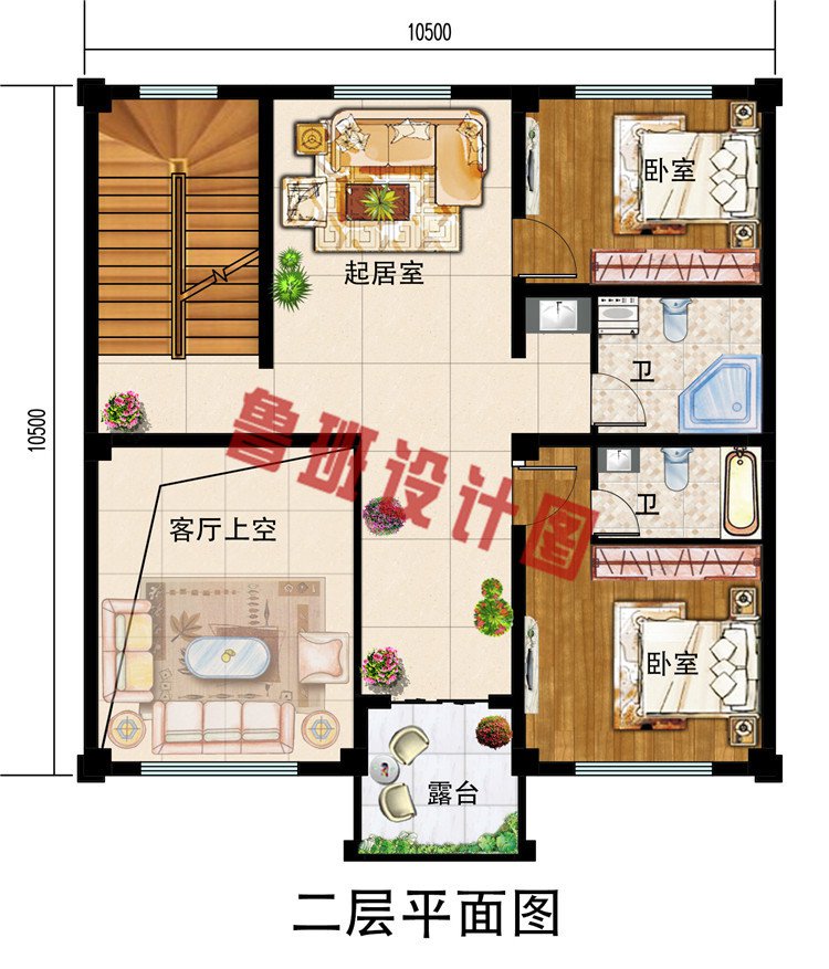 南方农村三层半房屋别墅设计图，带地下室