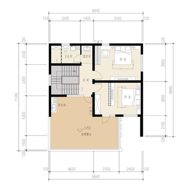 9.9×9.8米现代三层别墅，小宅基地上最紧凑好用的盖法