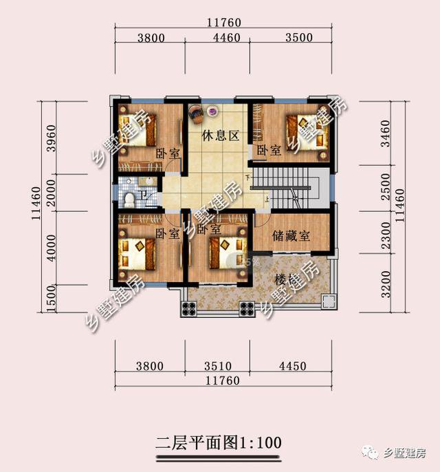 占地130平米的二层别墅，典雅欧式，农村里最讨喜的款式