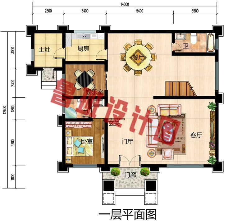 150平三层欧式别墅设计图，外观图精致大气