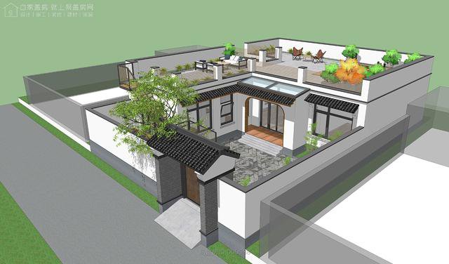 造价 25万农村一层平顶自建住宅
