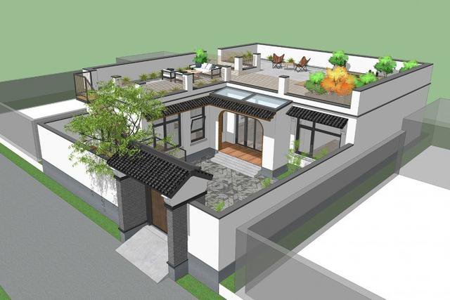 造价 25万农村一层平顶自建住宅