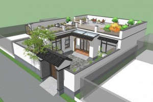 农村25万一层别墅设计图纸，将淡雅和简约的效果放到最大。