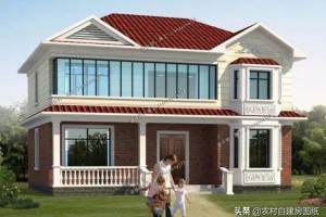 农村二层别墅设计图纸，简单大气，漂亮有型。