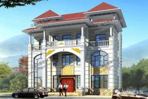 农村自建别墅设计案例，超大空间格局，3兄弟住一起都没问题。