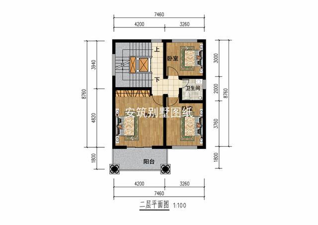 小开间小进深别墅也有大造化，77平农村照样美观又大气