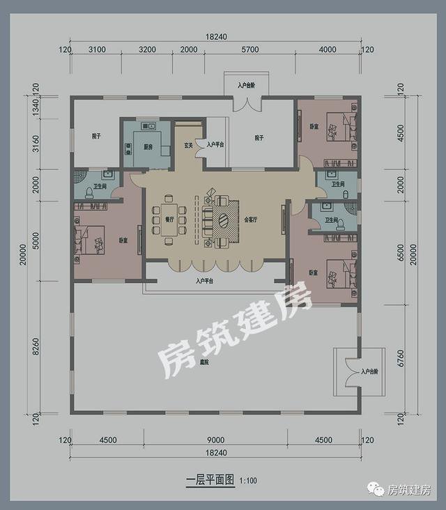 农村别墅设计：一层三合院，为什么人们都钟爱它？