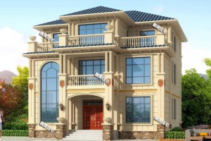 2栋农村自建复式别墅效果图，外观都很大气，各地农村都适合。
