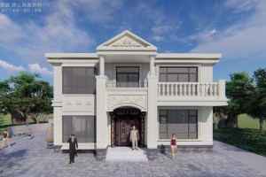 58万两层自建房户型图，布局规整，大气稳重。