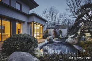 新中式庭院别墅设计实拍图，整体和谐美观。