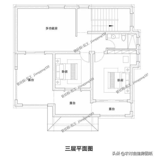 4款三层农村别墅施工案例，图纸仅花几百元，建出来都是百万豪宅