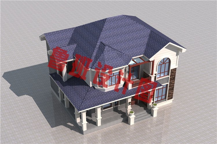 农村二层简单实用小别墅自建房设计图片