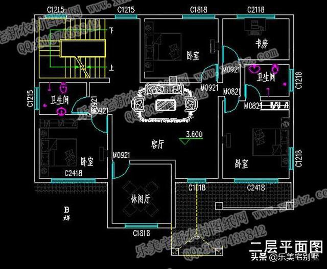 农村经典二层自建房别墅户型大全，图纸简单不怕看不懂