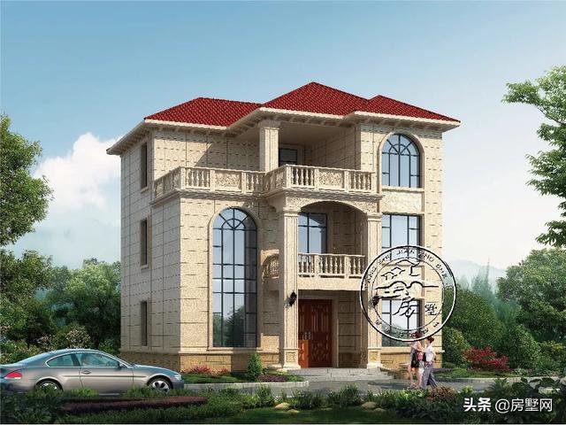 别墅设计丨三层欧式建筑，造型精致大气，住起来舒心踏实