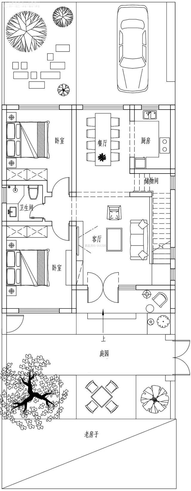 30W主房+阁楼，江苏南通储家现代别墅，9m×10.8m