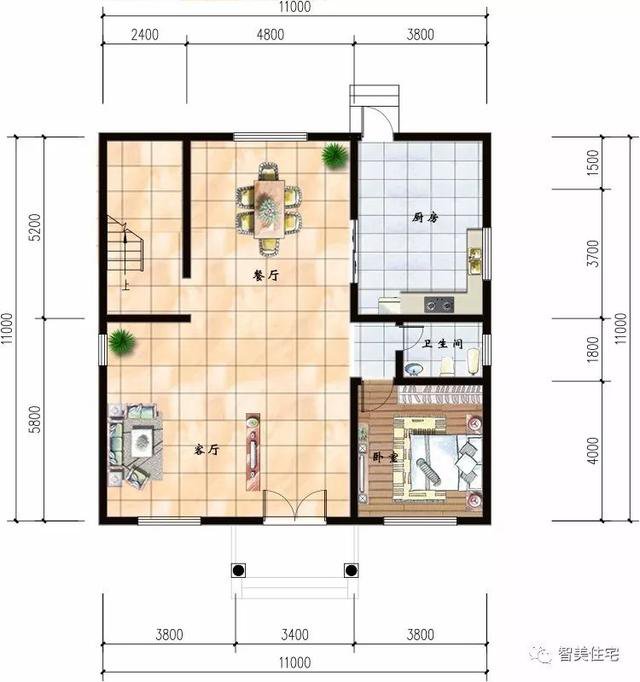 建房尺寸一样，简单实用的两栋别墅，30万在老家盖一栋