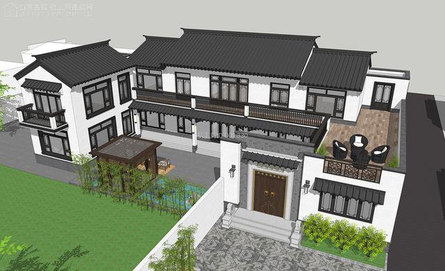 甘肃白银杨家新中式三合院