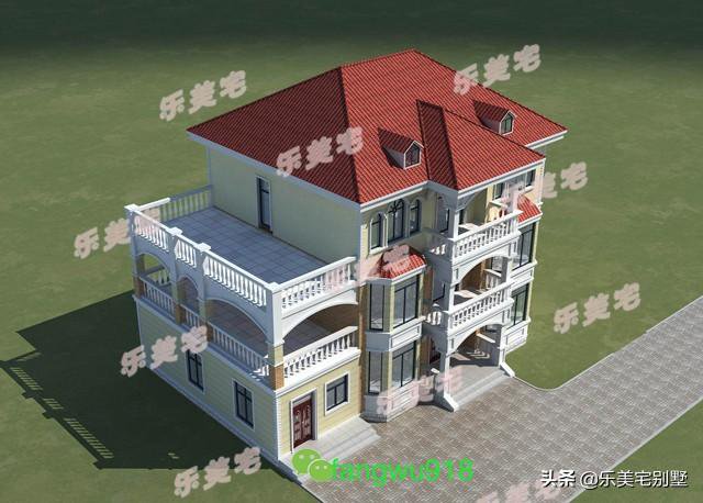 5套农村三层自建别墅，双十二又要到了，图纸你都选好了吗？
