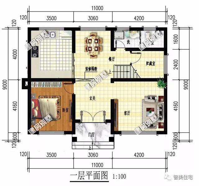 外观设计很美的二层别墅，第一栋带车库，第二栋造价仅18万