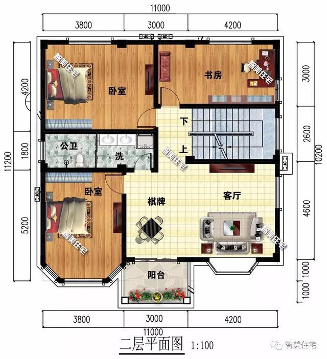 主体建造用框架结构的两层别墅，第一栋像城堡，第二栋带车库