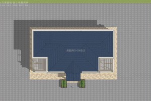 欧式双拼别墅效果图，优雅精美之感展露无疑。