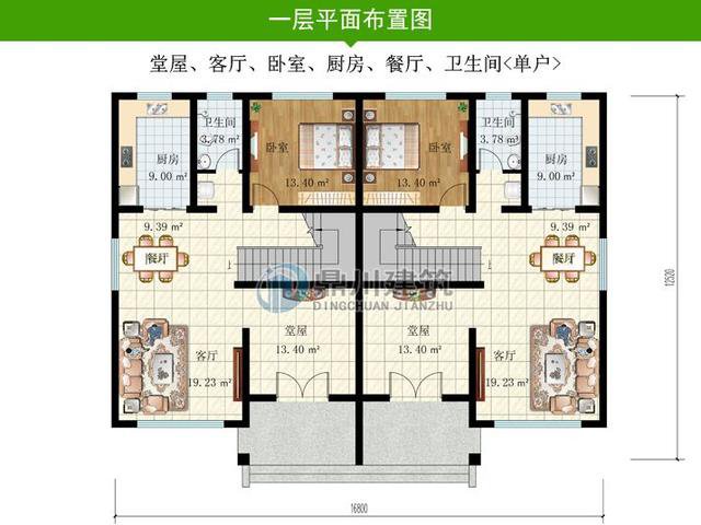 3套实用大气的双拼别墅，兄弟合建一套，省时省力又省钱