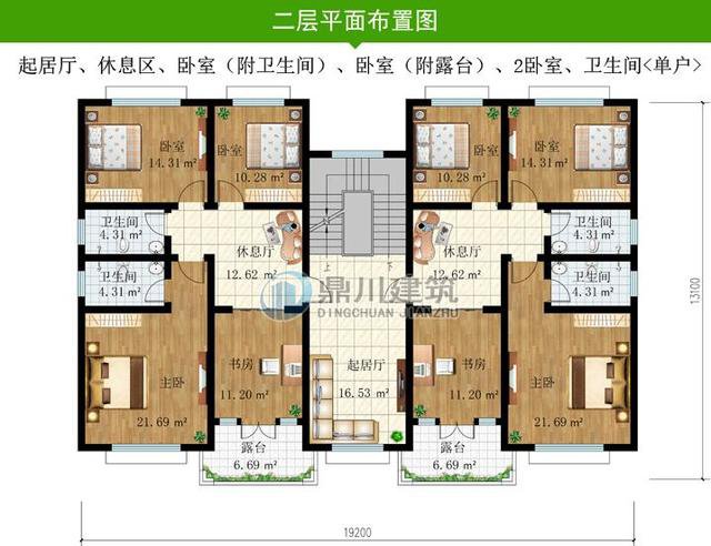 3套实用大气的双拼别墅，兄弟合建一套，省时省力又省钱